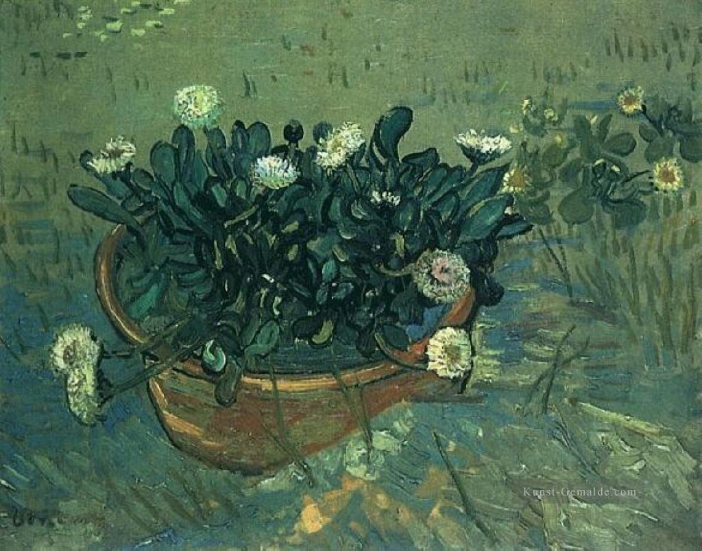Stillleben Schüssel mit Gänseblümchen Vincent van Gogh Ölgemälde